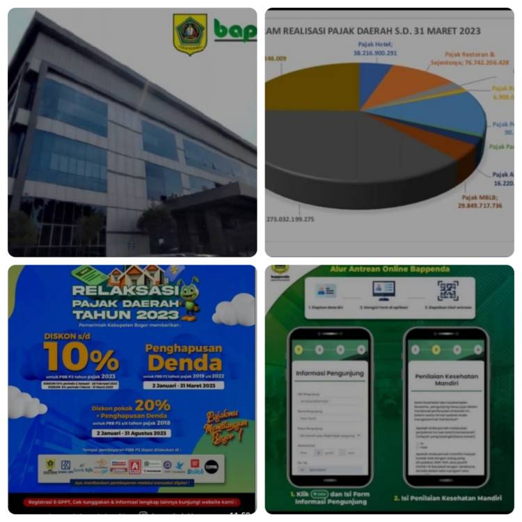 KINERJA BAPPENDA KABUPATEN BOGOR TRIWULAN I TAHUN 2023