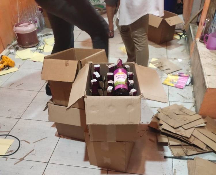 Tim Intel Kodim 0201/Medan Berhasil Ungkap Home Industri Miras Ilegal