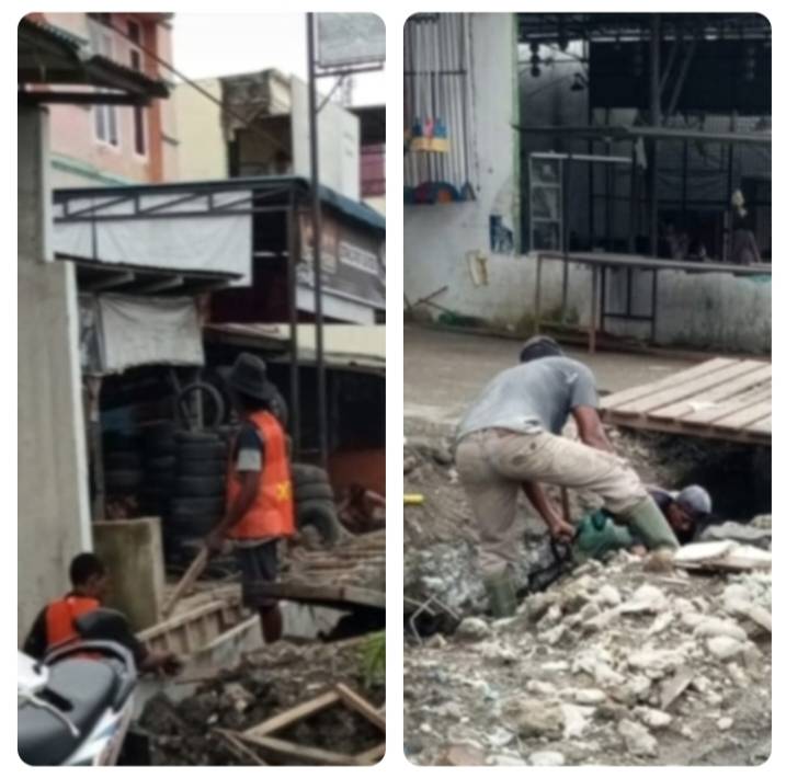 Pengerjaan Drainase di Sunggal Kanan Diduga Proyek Siluman & Abaikan K3