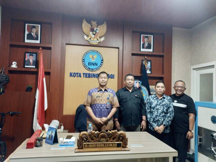 Kepala BNN Tebingtinggi Terima Kunjungan DPC PJS, Perkuat Sinergitas Cegah Narkoba.