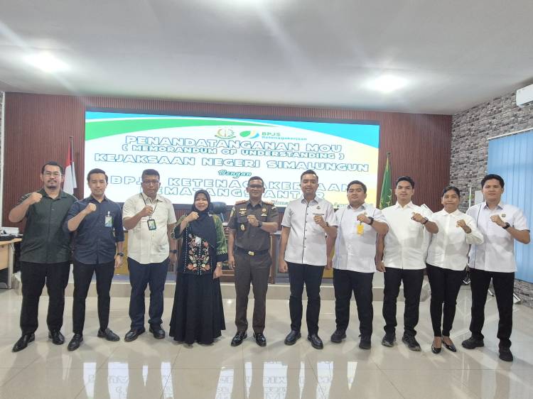 Perkuat Sinergi, Kejari Simalungun & BPJS Ketenagakerjaan Pematang Siantar Perpanjang MoU