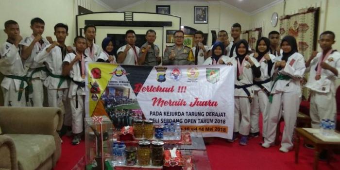 AKBP Yemi Mandagi SIK Terima Audensi Atlet Tarung Drajat