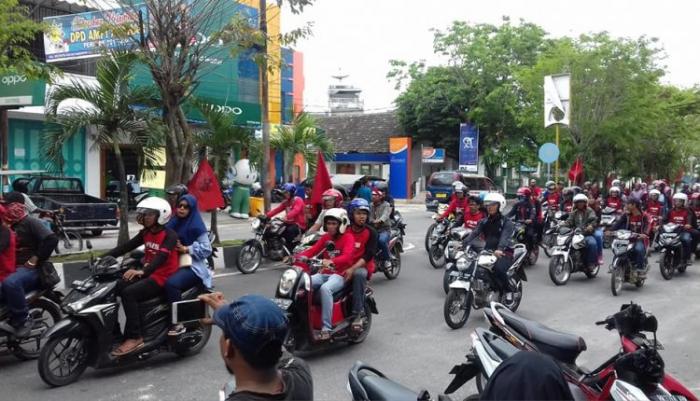 Memperingati Hari Buruh KPBI Asahan Gelar Orasi Damai
