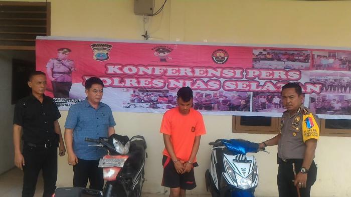 Polres Nisel Tembak Tersangka Curanmor  