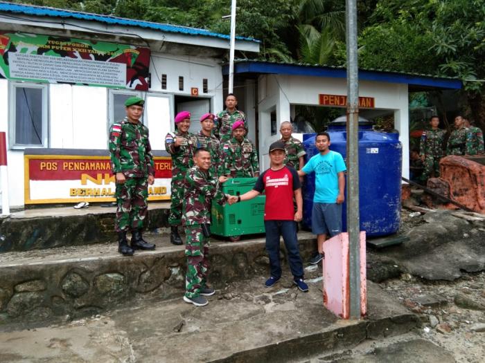 Kunjungi Pulau Berhala, Dandim 0204/DS Serahkan Bantuan