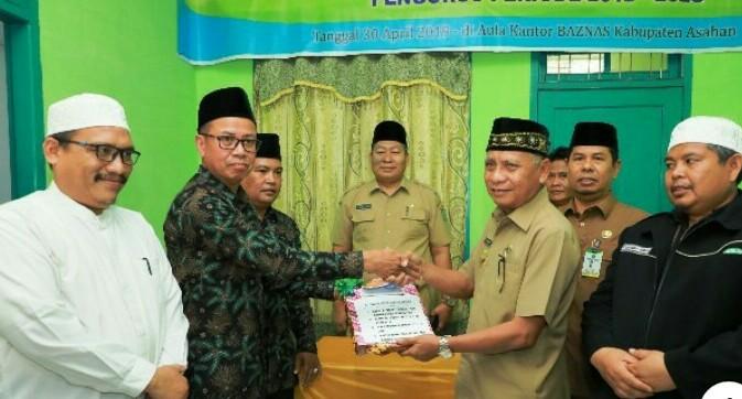 Wakil Bupati Asahan Serah Terima Keuangan dan Aset Baznaz 
