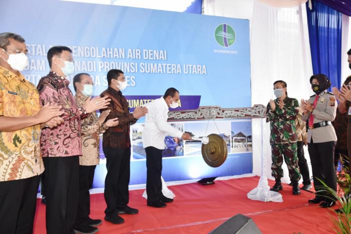 Gubsu Resmikan IPAM Denai Tirtanadi 