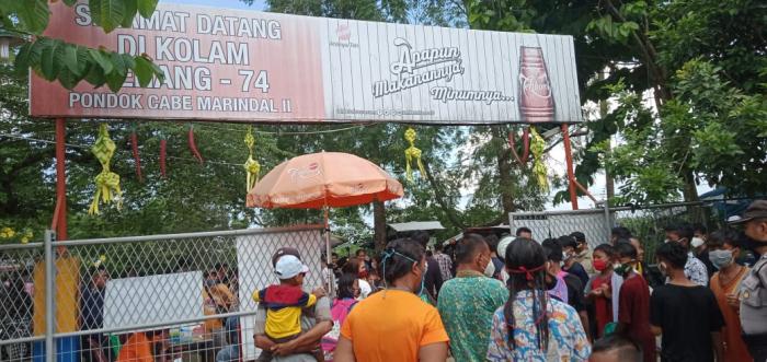 Pengunjung Kolam Renang Pondok Cabe Dibubarkan