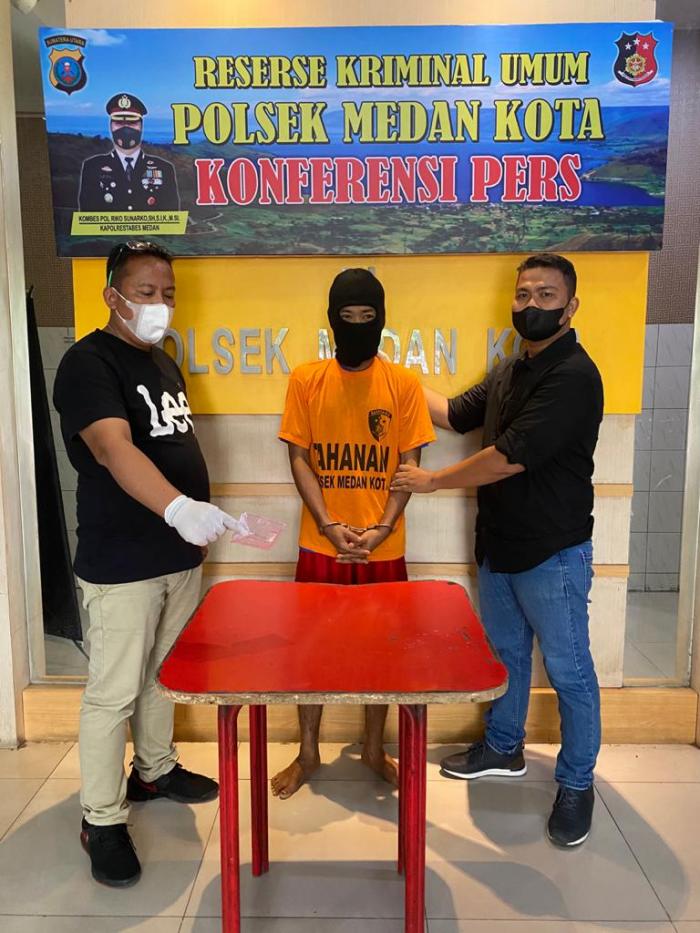 Warga Medan Amplas Ditangkap Polsek Medan Kota 