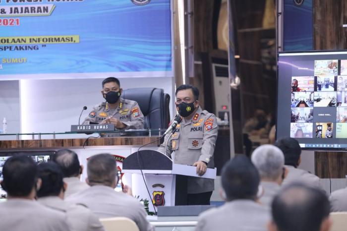 Buka Pelatihan Fungsi Humas, Kapoldasu: Media Mitra Strategis Polri