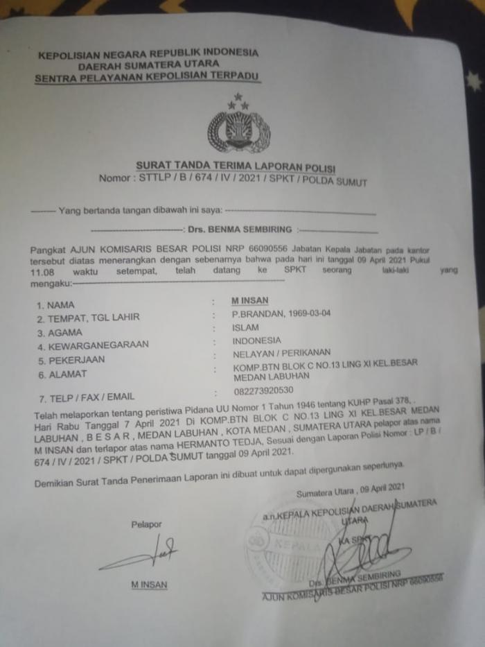 Korban Dugaan Penipuan Jual Beli Lahan Minta BPN Lakukan Ukur Ulang