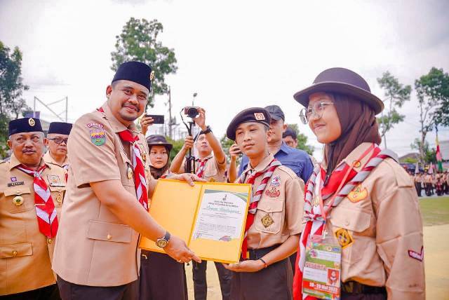 Bobby Ajak Pramuka Jadikan Medan Kota Hijau