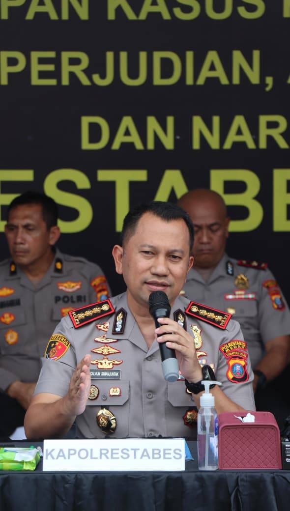 "Medan Aman" Polrestabes Medan Gulung 290 Pelaku Kejahatan, 19 Diterjang Timah Panas.