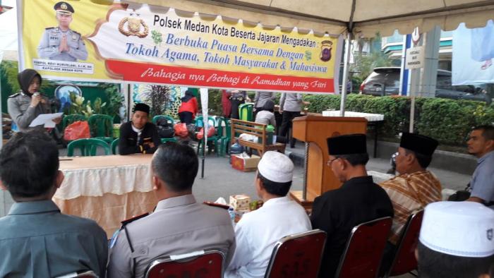 Polsek Medan Kota Dirikan Pos Pam Untuk Pengamanan Lebaran  