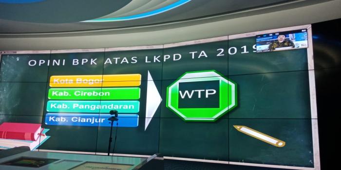 Keren! Pemkot Bogor Raih WTP 4 Tahun Berturut-turut