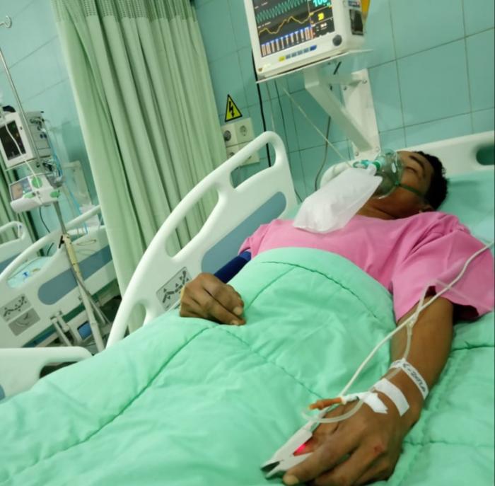 Pembuluh Darah Pecah, Buruh Bangunan Butuh Bantuan Dana