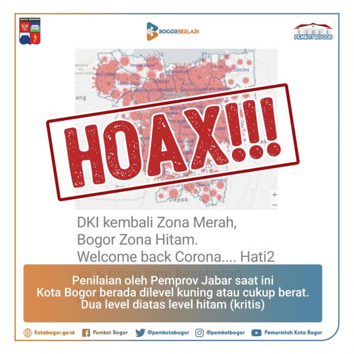 Pesan Berantai Bogor Zona Hitam, Kadinkes : Itu Tidak Benar !