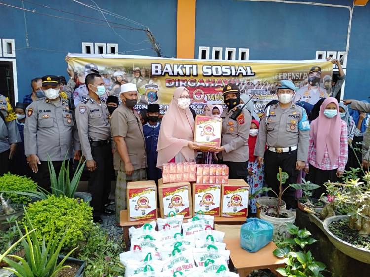 Jelang Dirgahayu Bhayangkara ke 75, Polsek Patumbak Gelar Bhakti Sosial