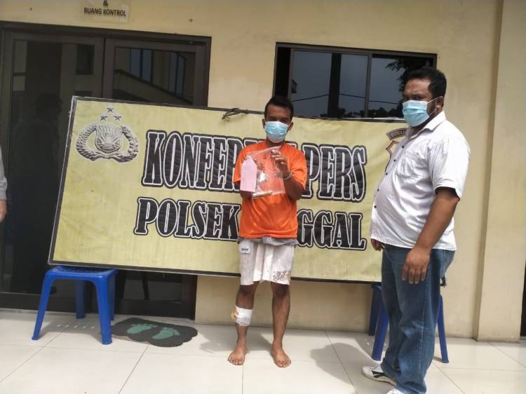 Tersangka Pembunuhan Teman Ditembak