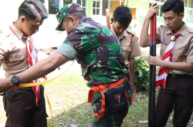 Bentuk Karakter dan Berwawasan Kebangsaan, Kodim 0309/Solok Berikan Sosialisasi Krida Pramuka Saka Wira Kartika