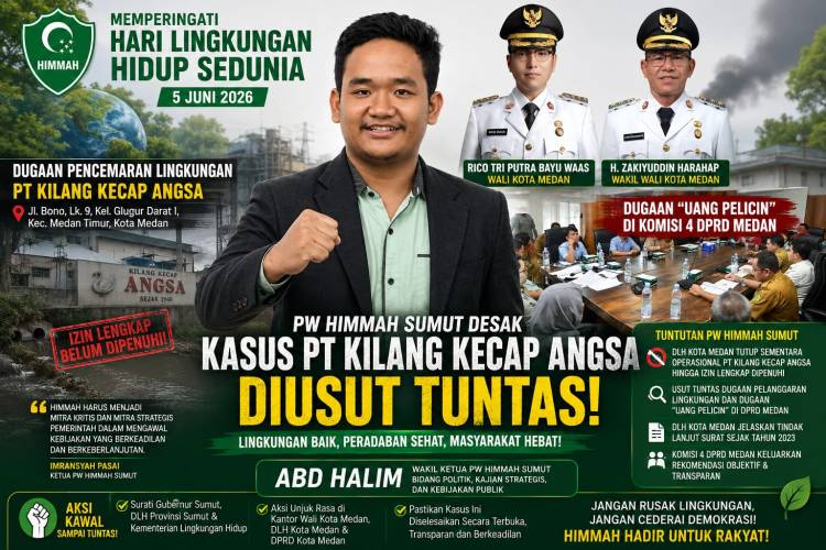 Dugaan 'Uang Pelicin' di DPRD Medan, PW HIMMAH Sumut Desak Kasus PT Kilang Kecap Angsa Diusut Tuntas