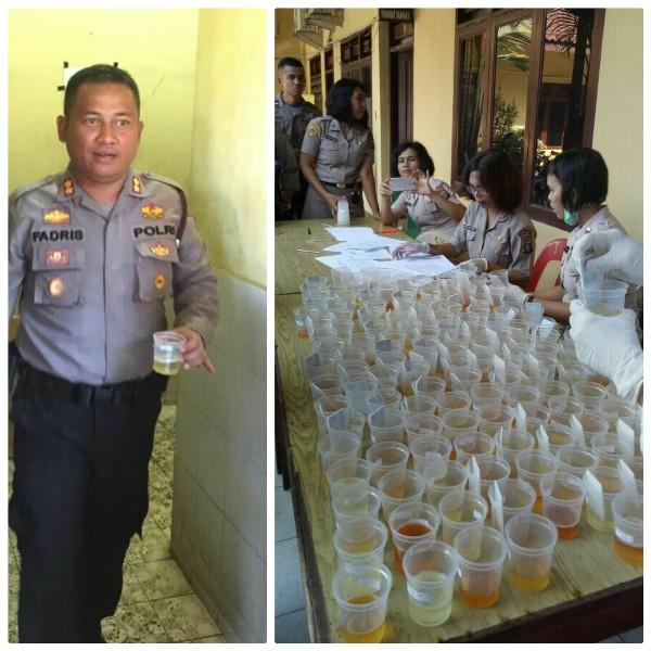205 Personil Sat Sabhara Test Urine Dadakan
