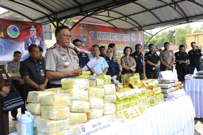 Poldasu Ungkap Jaringan Sindikat Narkoba Internasional, 66, 47 Kg Sabu Diamankan
