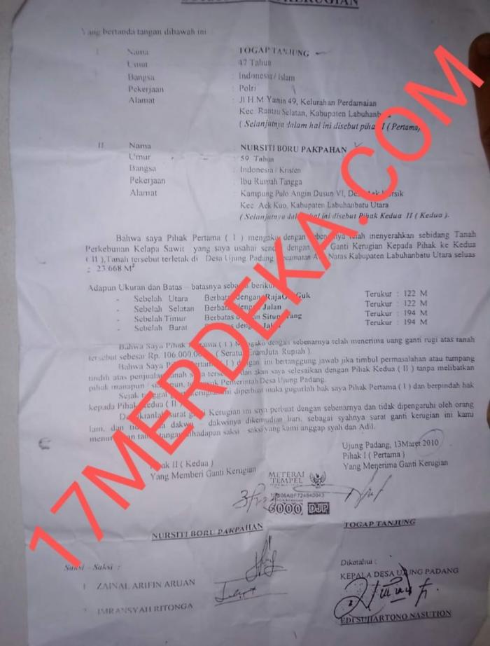 Oknum Polisi dan Sekdes Dilaporkan Memalsukan Tandatangan 