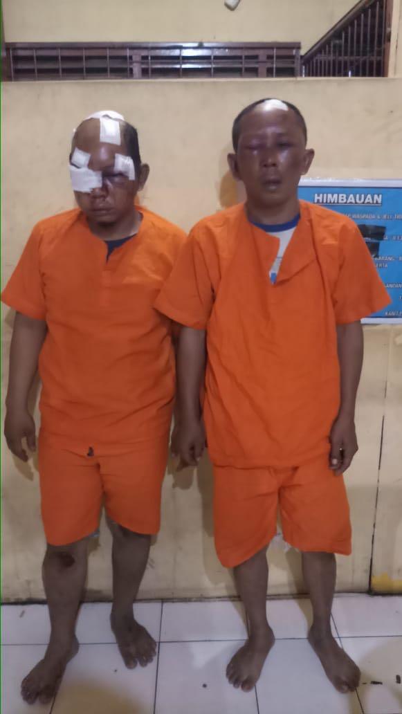 Diamankan Warga, 2 Pelaku Curanmor Merintih Ditempel Perban 