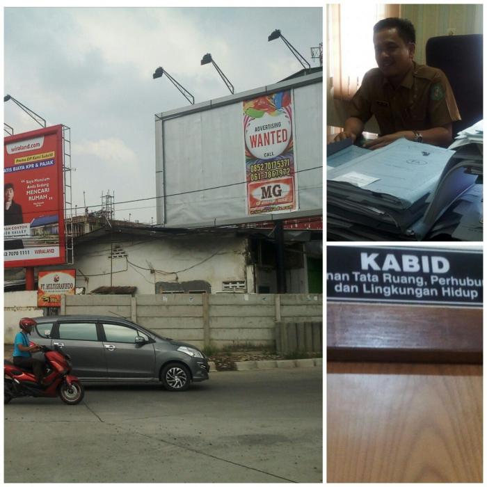 Papan Reklame PT Multigrafindo Berdiri Tanpa Ijin