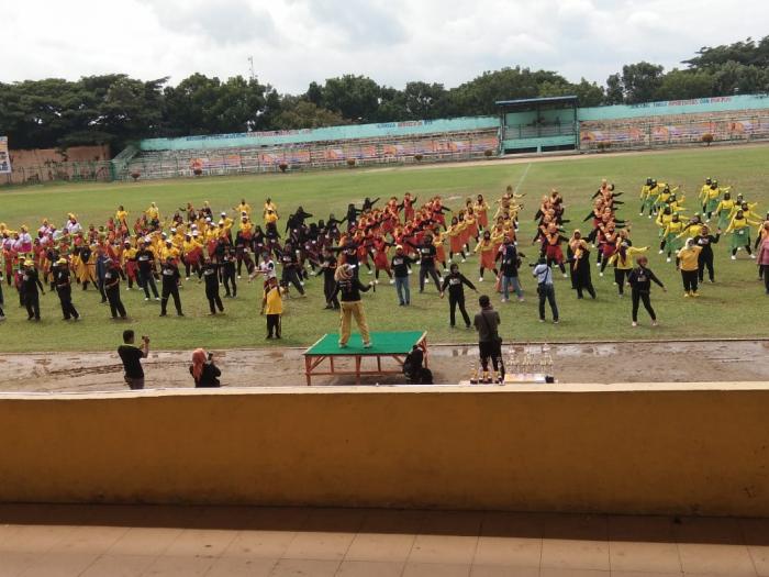 168 Tim Bersaing Memperebutkan Piala Senam Ahoi Bupati Labuhanbatu