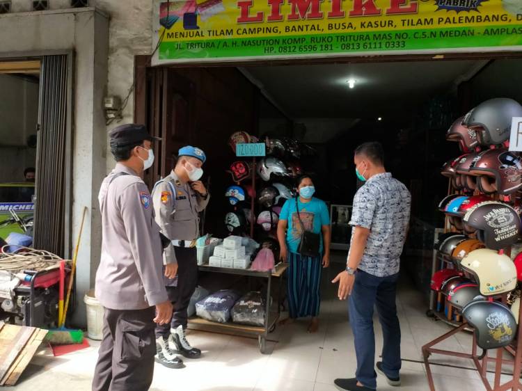 PPKM Darurat Polsek Patumbak, 40 Warga Tak Pakai Masker Ditindak