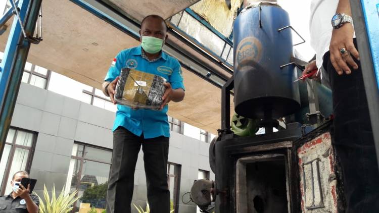 BNNP Sumut Musnahkan BB Ganja dan Ekstasi