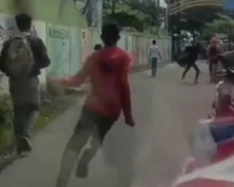 Dua Kelompok Pelajar Terlibat Tawuran di Jalan Garu Medan