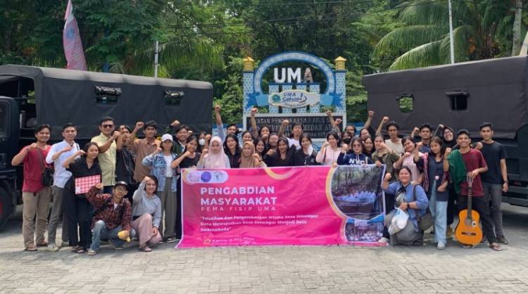 Mahasiswa UMA, Mengabdi dan Membangun Desa Simampar