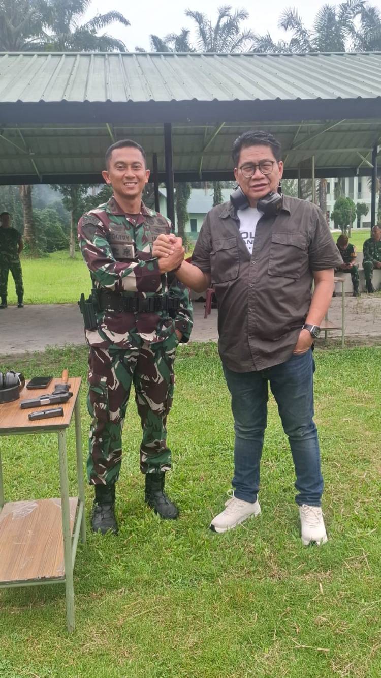 Rianto SH.MH Ketua JMSI Sumut, Jalin Silaturahmi dengan Danyon Armed 2/105 Kilap Sumagan Letkol Letkol Arm Rogery Thega, S.I.P., M.M.