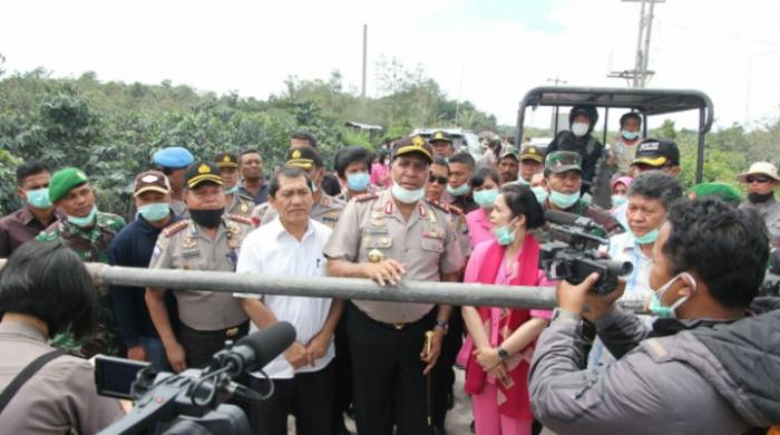 Kapoldasu Tinjau Zona Merah Sinabung