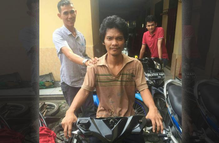 Polsekta Patumbak Ringkus Pelaku Ranmor