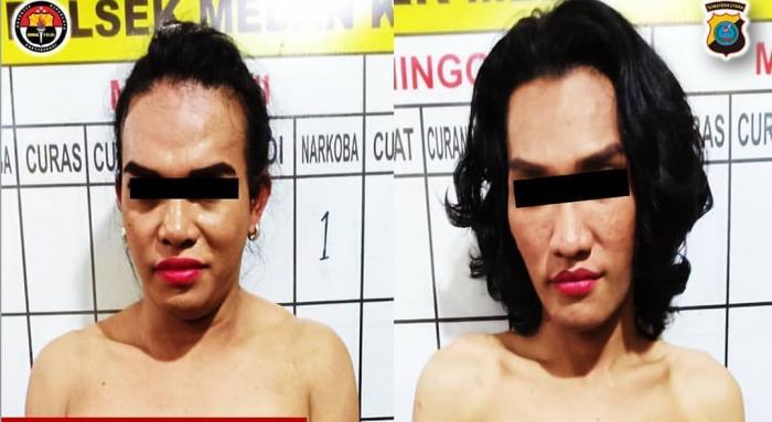 Dua Waria Merampok di Hotel 