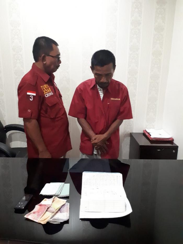 Paino Ditangkap Poldasu Sedang Merekap Judi Kim