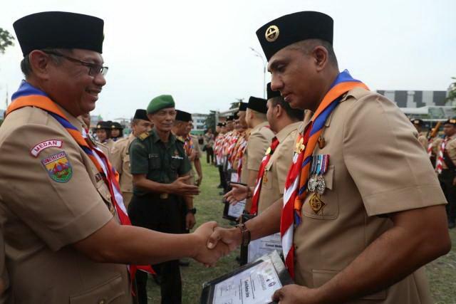 Kwarcab Pramuka Kota Medan Gelar Peringatan Hari Pramuka Ke-58