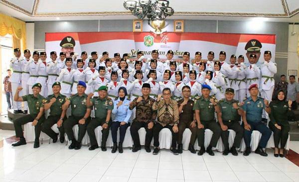 43 Anggota Paskibraka Kota Medan Dikukuhkan