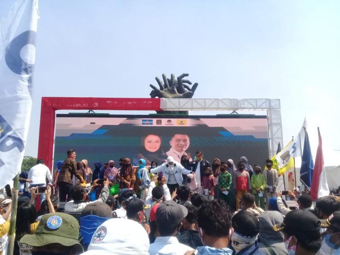 Paslon Cellica-Aep 'Karawang Untuk Semua' Resmi Dideklarasikan 