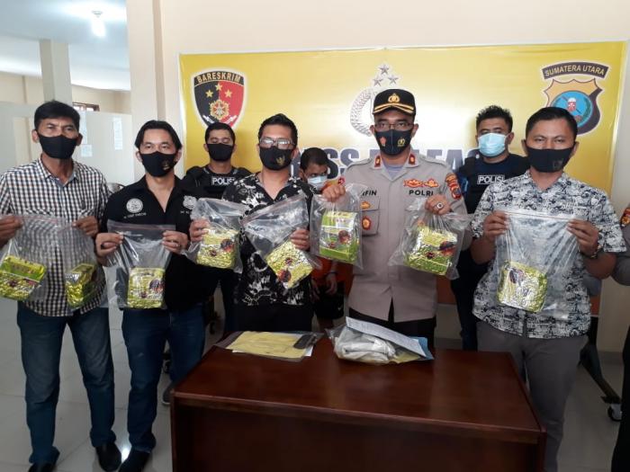 Polsek Patumbak Ringkus Pengendali dan Kurir 10 Kg Sabu 