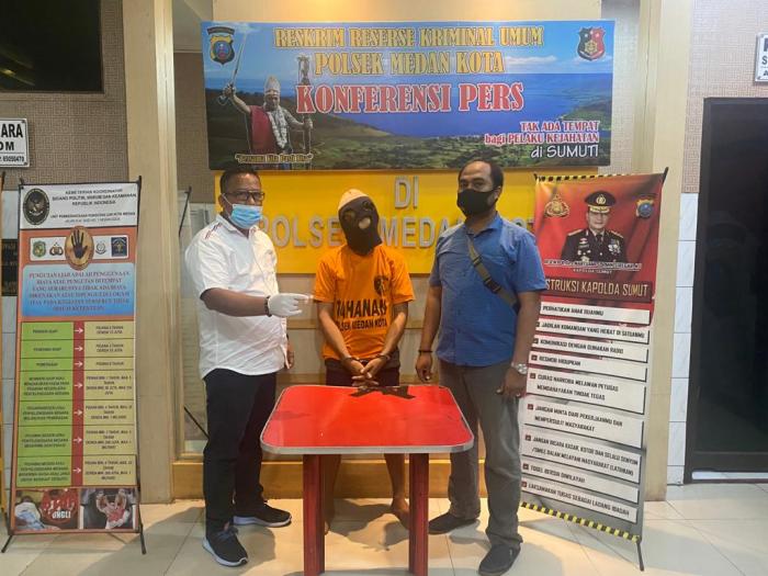 Polsek Medan Kota Tangkap Penyalur Narkoba