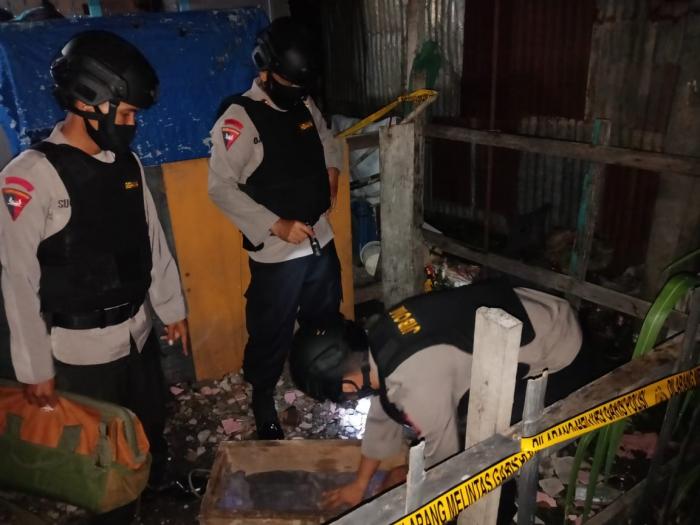Jibom Gegana Brimob Sumut Amankan Bom Mortir