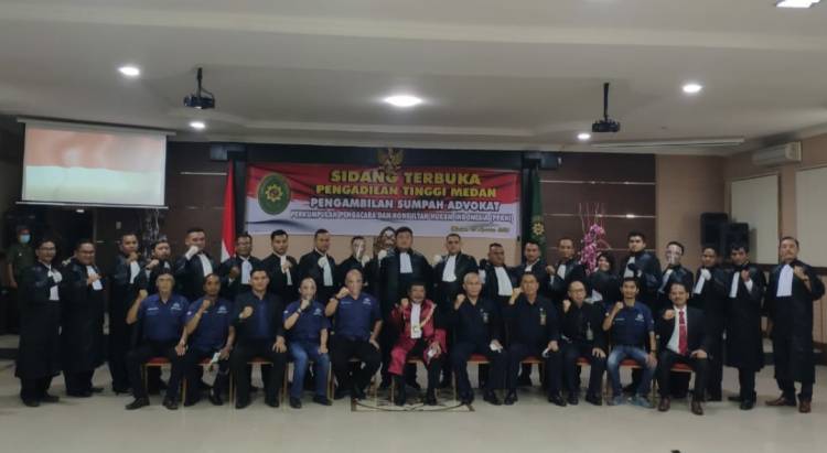 21 Advokat DPD PPKHI Sumut Resmi Dilantik dan Diambil Sumpahnya