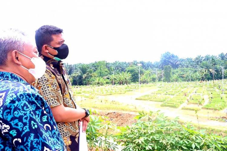 Meningkat Tajam, Tembus 1.581 Jenazah Terpapar Covid 19 di Pemakaman Khusus Simalingkar B Kota Medan