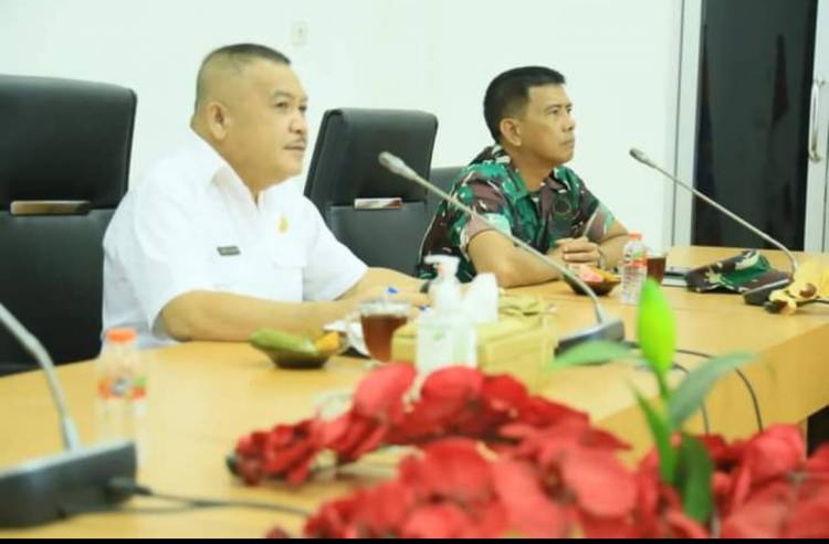 Rapat Kordinasi Pemkab Bersama Mendagri Secara Vertual