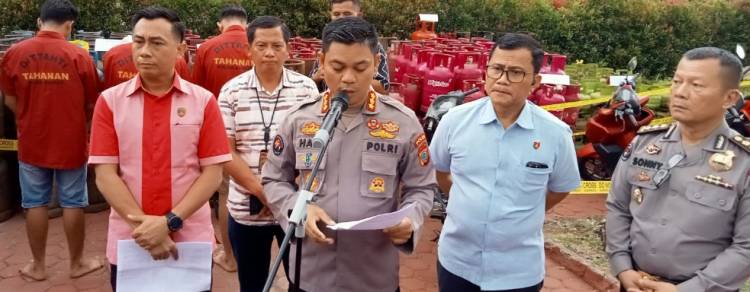 Pengoplosan Gas Bersubdisi di Sunggal Digerebek Poldasu